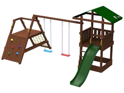 Игровой комплекс Непоседа с треногой и скалодромом (Модель 5)