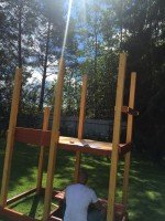 Детский игровой комплекс Савушка 4 сезона-10 на деревянных стойках