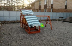 Детская игровая площадка Савушка Baby Play-12 с песочницей и качелями