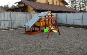 Детская игровая площадка Савушка Baby Play-12 под натяжной крышей