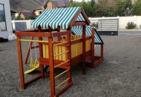 Детская игровая площадка Савушка Baby Play-12 с турником и лесенкой