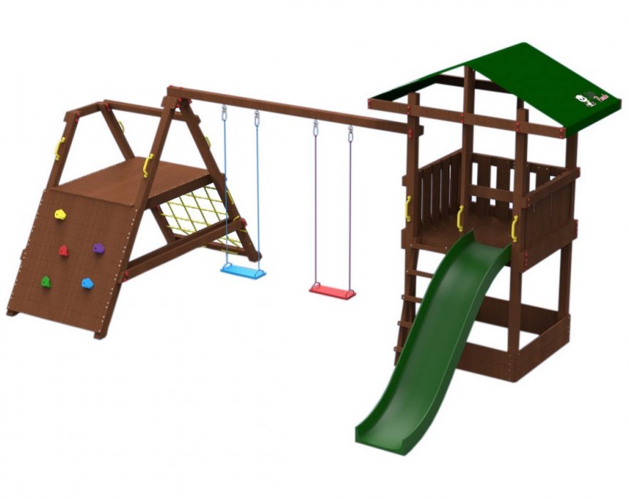 Игровой комплекс Непоседа с треногой и скалодромом (Модель 5)