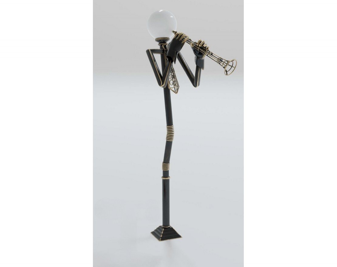Фигура из металла TORUDA «Фонарный столб с трубой» 02
